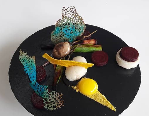 Artisan plating by Chef Amjad