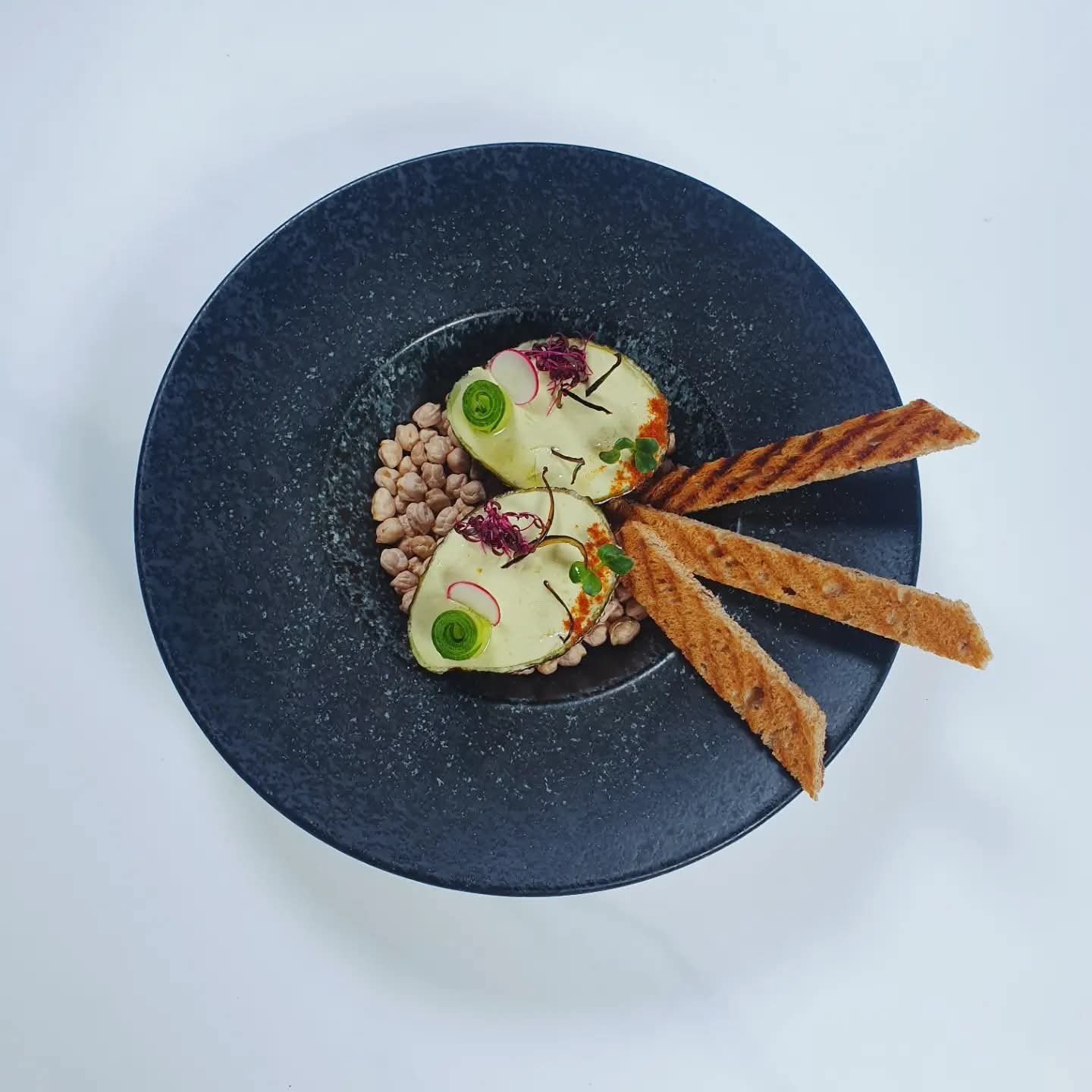 Fine dining creation by Chef Amjad